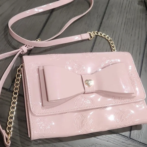Betsey Johnson Pink Crossbody Purse - Picture 2 of 8